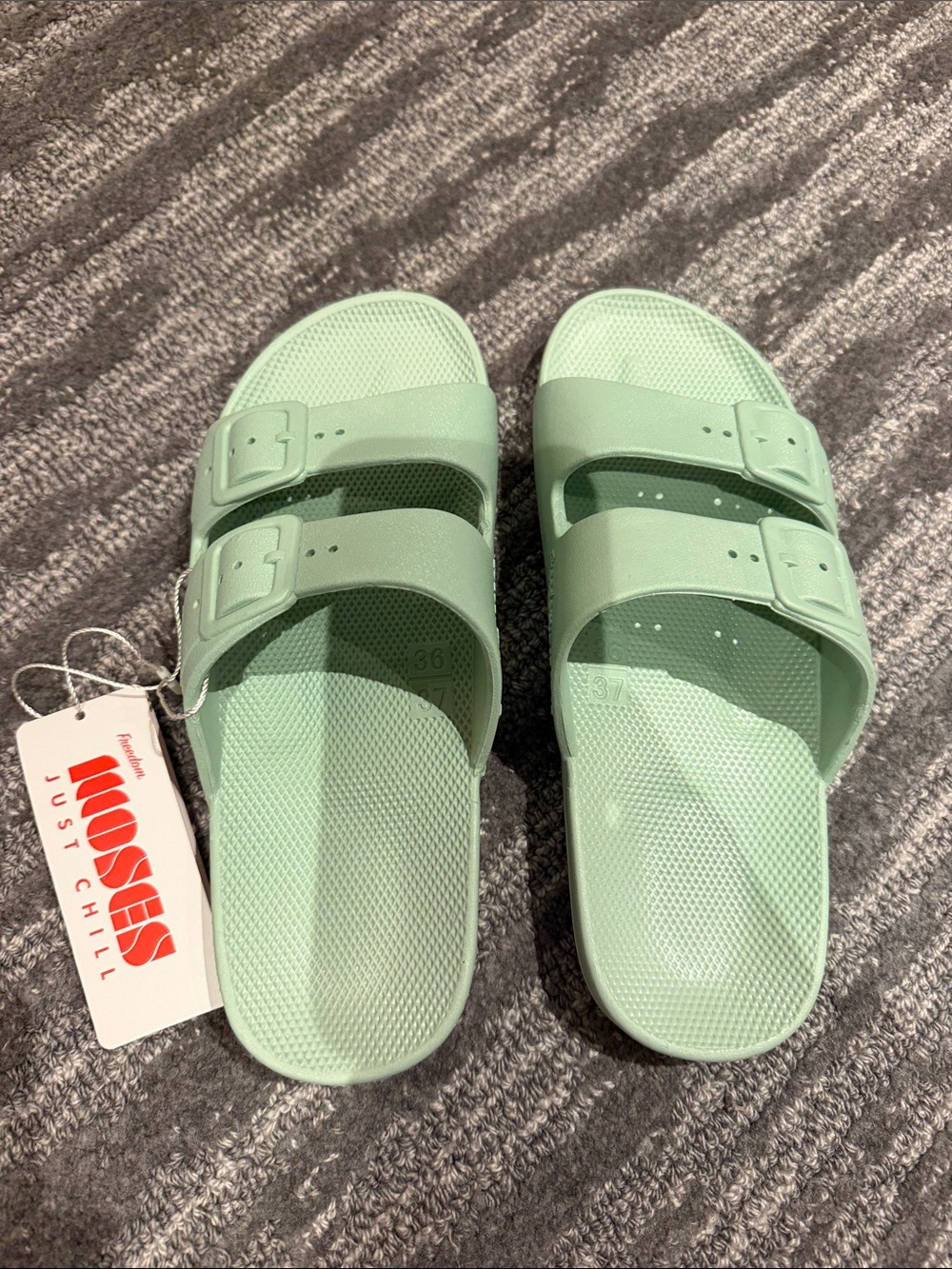 Freedom Moses NWT Women’s Slides - Sage 36/37